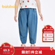 巴拉巴拉童裝兒童褲子男童長(cháng)褲女童夏裝薄款2025牛仔褲防曬潮209225108204