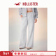 HOLLISTER【寬松闊腿】25秋冬baggy保暖抓絨衛褲女裝347-5097 淺麻灰色 XS (160/64A)標準版