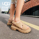 UGG夏季新款女士時(shí)尚舒適純色厚底露趾后跟綁帶款休閑涼鞋1178873 SAN | 沙色 38