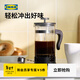 宜家（IKEA）UPPHETTA烏普塔咖啡壺茶壺玻璃咖啡手沖壺現代家用 黑色1L