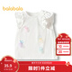 巴拉巴拉【海昌海洋公園系列】女童裝短袖t恤速干涼感夏裝小飛袖 本白-涼感-10101 100