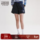 Teenie Weenie小熊短褲女夏季線(xiàn)運動(dòng)寬松休閑褲女 藏青色 M (165)