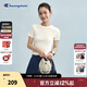 Champion冠軍短袖女2025夏季新款修身條紋t恤簡(jiǎn)約純色運動(dòng)風(fēng)潮牌 白色 L