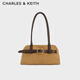 CHARLES&KEITH腰帶式設計長(cháng)柄腋下包斜挎包生日女神節禮物送女友CK2-20271613 Sahara Sand沙色CK2-20271613-1 M