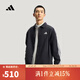 阿迪達斯（adidas）【滔搏運動(dòng)】2026年男子ST 3ST COACH J加絨運動(dòng)休閑寬松夾克外套 KR2499 L