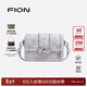 菲安妮（FION）花窗盒子包女包設計師聯(lián)名油畫(huà)斜挎小方包單肩情人節禮物 浮光魚(yú)影