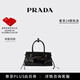 PRADA/普拉達【明星同款】女士Prada Bonnie迷你牛皮革手袋單肩包 黑色
