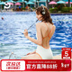 普拉施（PULASSI）女士泳衣三角連體少女感卡通速干抗氯收腰顯瘦游泳衣 奧利貓  M 