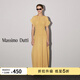 Massimo Dutti折扣升級2026女裝簡(jiǎn)約休閑款刺繡細節中長(cháng)連衣裙06665588 芥末黃 M (CN 170/92A)尺碼偏大