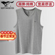 七匹狼純棉背心男薄款打底衣寬肩無(wú)袖衫睡覺(jué)穿居家服可外穿坎肩跑步汗衫 V.領(lǐng)1件裝(麻灰)打底/外穿/運動(dòng) 2XL /180(建議體重150-180斤)
