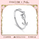 范琦（Fanci）愛(ài)與玫瑰對戒情侶戒指活口開(kāi)口戒銀飾生日禮物送女友 女戒單只