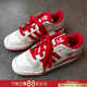 阿迪達斯（adidas）三葉草男鞋   2026新年款紅色復古低幫運動(dòng)板鞋潮流透氣休閑鞋 漢玉白/暗青銅/奇跡礬土棕/新年款 42 內長(cháng)260mm