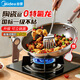 美的（Midea）炒鍋不易粘鍋炒菜鍋電磁爐鍋304不銹鋼鍋燃氣陶瓷0氟雪花不花芯