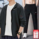 耐克（NIKE）運動(dòng)套裝男裝 2026春季新款潮流時(shí)尚夾克外套 薄款梭織長(cháng)褲兩件套 BV4871-010+FB7491-010/2件套 XL /180