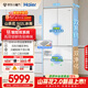 海爾（Haier）山茶花「485升級」502L法式多門(mén)冰箱雙系統雙凈化超薄零嵌制冰一級BCD-502WGHFDC4FBU1國家補貼