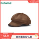 熱風(fēng)（Hotwind）【商場(chǎng)同款】女士八角帽冬季新款拼接韓系百搭顯臉小貝雷帽 02棕色 F