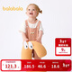 巴拉巴拉寶寶短袖套裝男女童夏裝洋氣背帶褲兩件套2025時(shí)髦潮209225119203