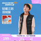 Skechers斯凱奇秋冬季新款男女中大童鴨絨羽絨服外套羽絨馬甲L424K080