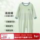 上寶麥夏季兒童連體睡衣天絲蘭精莫代爾薄款護肚男女童寶寶空調服家居服 淺豆綠-長(cháng)袖長(cháng)褲【雙層護肚】 120 約身高120cm