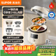 蘇泊爾（SUPOR）鴛鴦電壓力鍋3L 多功能0涂層鋼膽2-4人家用 風(fēng)冷降壓電飯煲電燉鍋高壓鍋SY-30YC3001