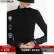 COCOBELLA混搭miu系高領(lǐng)打底衫女秋冬新款內搭長(cháng)袖T恤UT3217 靜謐黑 L