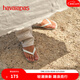 havaianas哈唯納Top炫彩夾腳人字拖女夏海邊平底拖鞋情侶款 0001-本白色 35-36 巴西碼