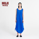 MUJI MUJI IDEE 女式 無(wú)袖連衣裙 GA11CC2S多巴胺 寶藍色 均碼