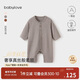 babylove【縱享絲柔】嬰兒連體衣春秋季羊毛衣服寶寶哈衣居家睡衣打底衣