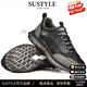 SUSTYLE奢侈高端品牌高檔運動(dòng)鞋男士真牛皮軟底休閑鞋子男潮流復古旅游鞋 黑色 【頭層牛皮】 39