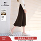 香影巴恩風(fēng)咖色毛呢半身裙女2025冬季新款垂感遮胯中長(cháng)款高腰傘裙 咖色 S 155/60A/85-95斤
