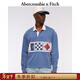 Abercrombie & Fitch美式經(jīng)典百搭時(shí)尚圖案Polo衫長(cháng)袖T恤上衣25秋季男裝124-5599 海軍藍 L (180/108A)