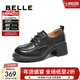 百麗（Belle）休閑舒適牛津鞋女厚底時(shí)尚鞋D3V1DAM5預售 黑色 37 (235mm)