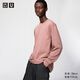 優(yōu)衣庫男裝女裝AIRism棉混紡圓領(lǐng)T恤/長(cháng)袖482293 485562 485562/11粉紅色 L