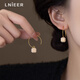 Lnieer燈籠珍珠寶寶耳環(huán)女2026新款耳圈高級感小眾輕奢設計感圈圈耳飾 珍珠燈籠包耳環(huán)【精致時(shí)尚】