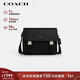 蔻馳（COACH）【品牌直供】新年禮物男士RACER中號單肩手提斜挎包黑色CU110