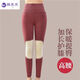 薇萊芺德絨高腰秋褲女護膝保暖褲秋冬鎖溫美體褲加厚加絨大碼打底褲 護膝款 酒紅 XXL【建議125-145斤】