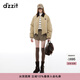 DZZIT【高顏值羽絨】地素冬季燈芯絨牛仔美拉德巴恩風(fēng)外套女 土黃色 S