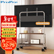 ProPre電視移動(dòng)支架32-75英寸通用電視機落地支架可移動(dòng)不銹鋼/木紋帶輪客廳臥室電視掛架BXG-2