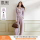 香影運動(dòng)休閑紫色套裝女2026春季新款超好看連帽衛衣長(cháng)褲子兩件套 灰紫 S