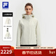 FILA 斐樂(lè )官方女士沖鋒衣兩件套上衣25冬新款健身戶(hù)外連帽外套防風(fēng)衣 淺粉灰-GY L 170/88A/L