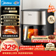 美的（Midea）小炎烤空氣炸鍋蒸烤一體上下雙熱源免翻面 可視窗口家用智能大容量6L金屬內腔蒸汽嫩炸烤箱KZC6054