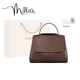 妙麗牛皮包包女包大容量學(xué)生通勤托特包簡(jiǎn)約單肩包生日禮物送女友 【咖色】 品牌大容量通勤百搭大包