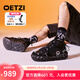 OETZI高幫機能風(fēng)潮鞋情侶款 厚底果凍鞋大頭小丑鞋 商場(chǎng)同款 黑色T23340137 41