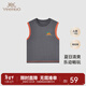 英氏（YEEHOO）夏季兒童背心男寶寶夏天透氣戶(hù)外背心打底純棉 鋼灰色 90 cm