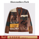 Abercrombie & Fitch【李現同款】男裝25秋冬美式復古針織開(kāi)衫毛衣外套120-5255 棕褐色 M (180/100A)