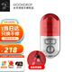 水月雨 PILL音樂膠囊 真無線OWS藍牙耳機藍牙6.0耳夾式藥丸耳麥內嵌AI降噪高音質跑步運動通話音樂防掉 PILL紅色+紅色掛繩