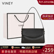 viney新款牛皮包包女包輕奢斜挎包單肩包送生日情人節禮物女朋友老婆 【黑色】高檔實(shí)用腋下包 時(shí)尚品牌大容量通勤枕頭包