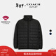 蔻馳（COACH）【新年禮物】奧萊男士輕便型冬季戶(hù)外羽絨服外套保暖夾克保暖 黑色 M