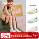 斯凱奇（Skechers）時(shí)尚德訓鞋女鞋秋季平底休閑鞋百搭軟底運動(dòng)板鞋阿甘鞋185235