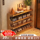 安爾雅鞋架學(xué)生桌下多層家用鞋子收納架簡(jiǎn)易楠竹出租房小型置物鞋柜